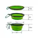 Plato Plegable De Paseo Comedero Portatil Para Mascotas 13 Cm (rojo)