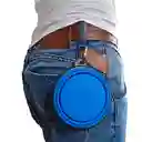 Plato Plegable De Paseo Comedero Portatil Para Mascotas 13 Cm (rojo)