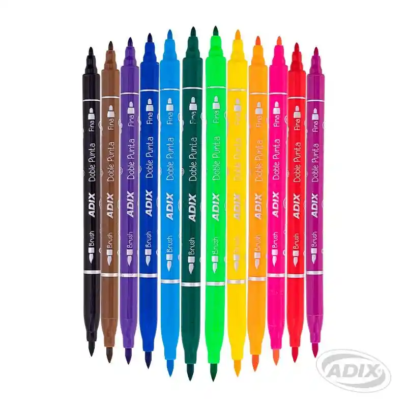 Set Brush Pen Kids Doble Punta