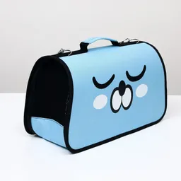 Bolso Transportador De Mascotas Para Viaje Tipo Maleta (celeste)