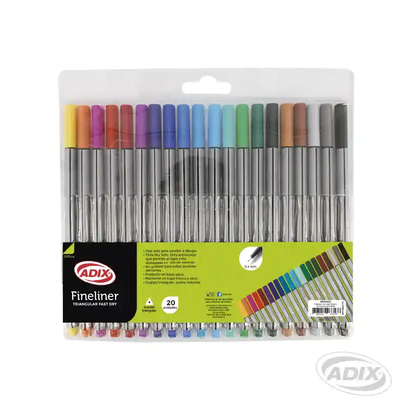 Fineliner 20 Colores