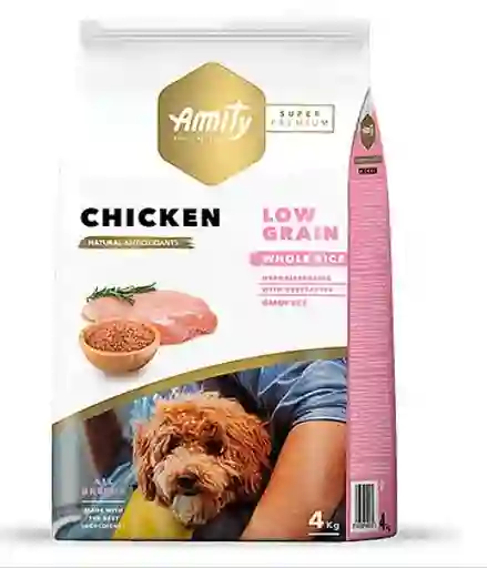 Alimento Perro Amity Low Grain Pollo Adulto 4kg