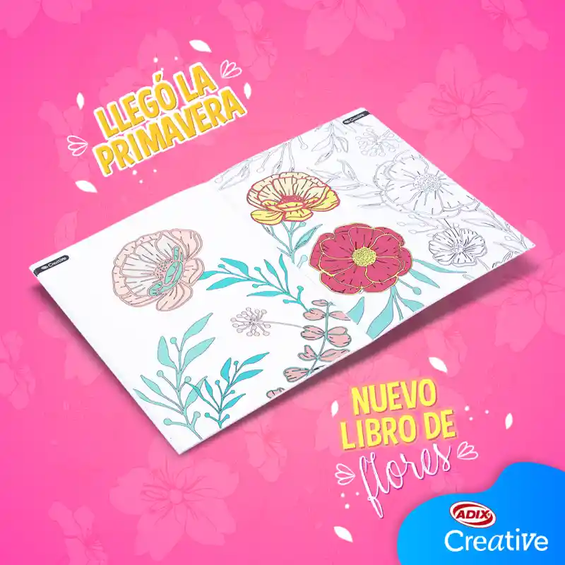 Libro Para Pintar Flores