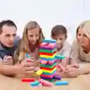 Juego Yenga Jenga Colores Educativo Para Niños 54 Piezas