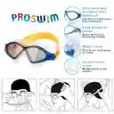 Lentes De Piscina Natacion Gafas De Agua Niños + Estuche (negro)