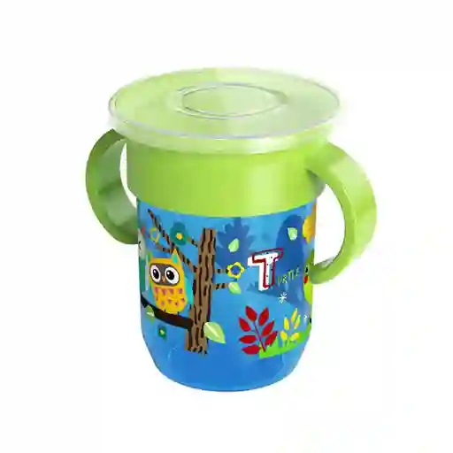 Vaso Entrenamiento360 Antiderrame Con Diseño Bebe Niños (verde)