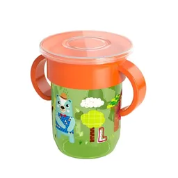 Vaso Entrenamiento360 Antiderrame Con Diseño Bebe Niños (naranjo)