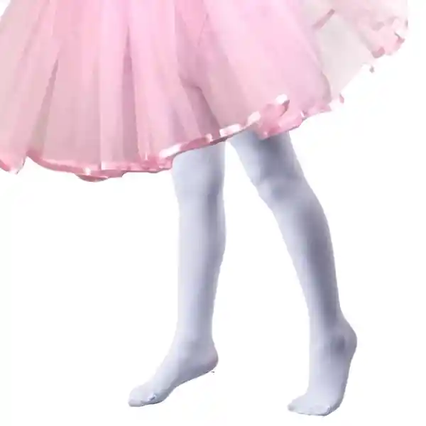 Panty Medias Ballet Niña S Blanca (1 A 3 Años)