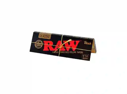 Papelillos Raw Black 1 1/4