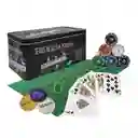 Set Poker 200 Fichas Texas Holdem 2 Barajas + Paño + Caja