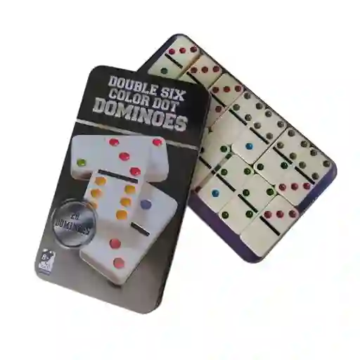 Juego Domino De 28 Pieza Color Juego De Mesa Doble Seis+caja