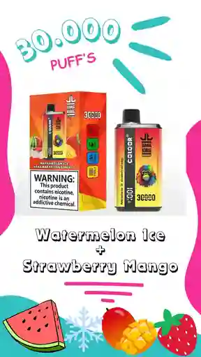 Vaper 30k Puffs · 2 X 1 · Watermelon Ice + Strawberry Mango