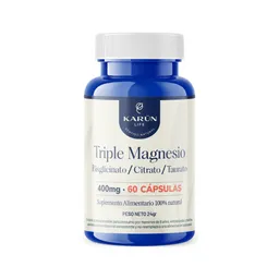 Triple Magnesio 400mg (60cap) Karün Life