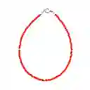 Pulsera Cristal Rojo Plata Fina 925