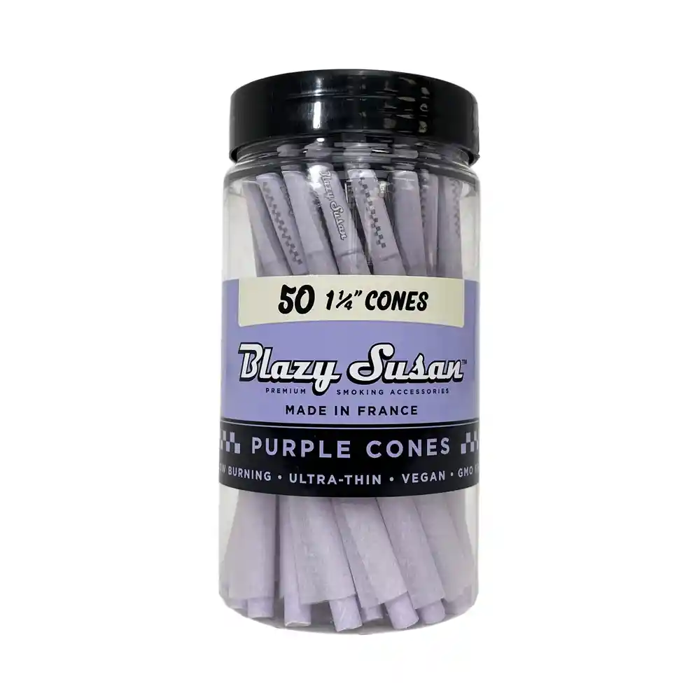 Blazy Susan Conos Pre-enrolados Purple 1 1/4 50 Uds.