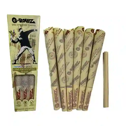 G-rollz 6 Conos Pre Enrolados Bio Organic Hemp 1 1/4