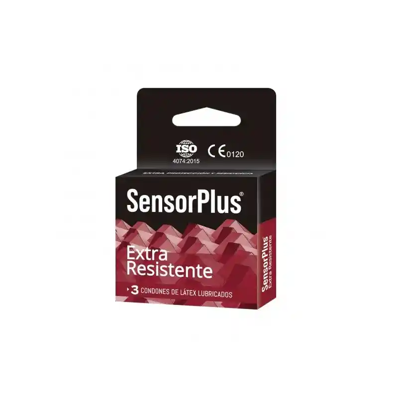 Preservativo Sensor Plus Extra Resistente Caja 3 Unidades