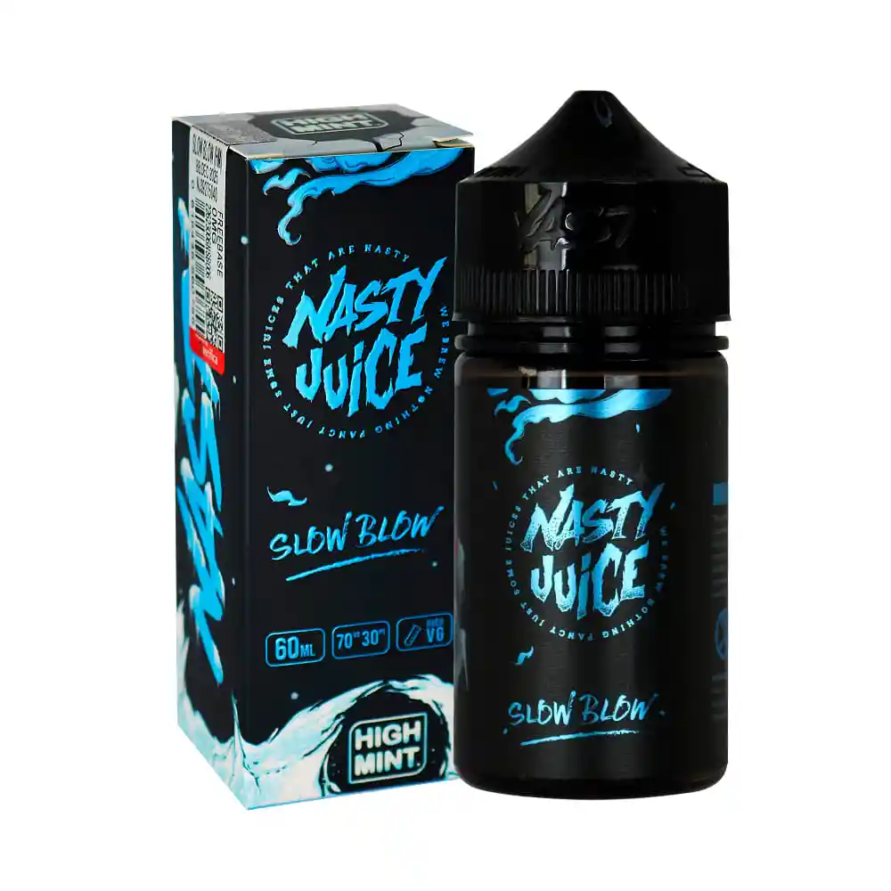 E-liquid Líquido Vaporizador High Mint Slow Blow 60ml 6% - Nasty Juice