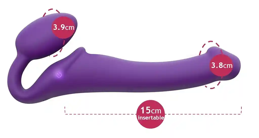 Vibrador Strapless Flexible Con 3 Motores Strap On