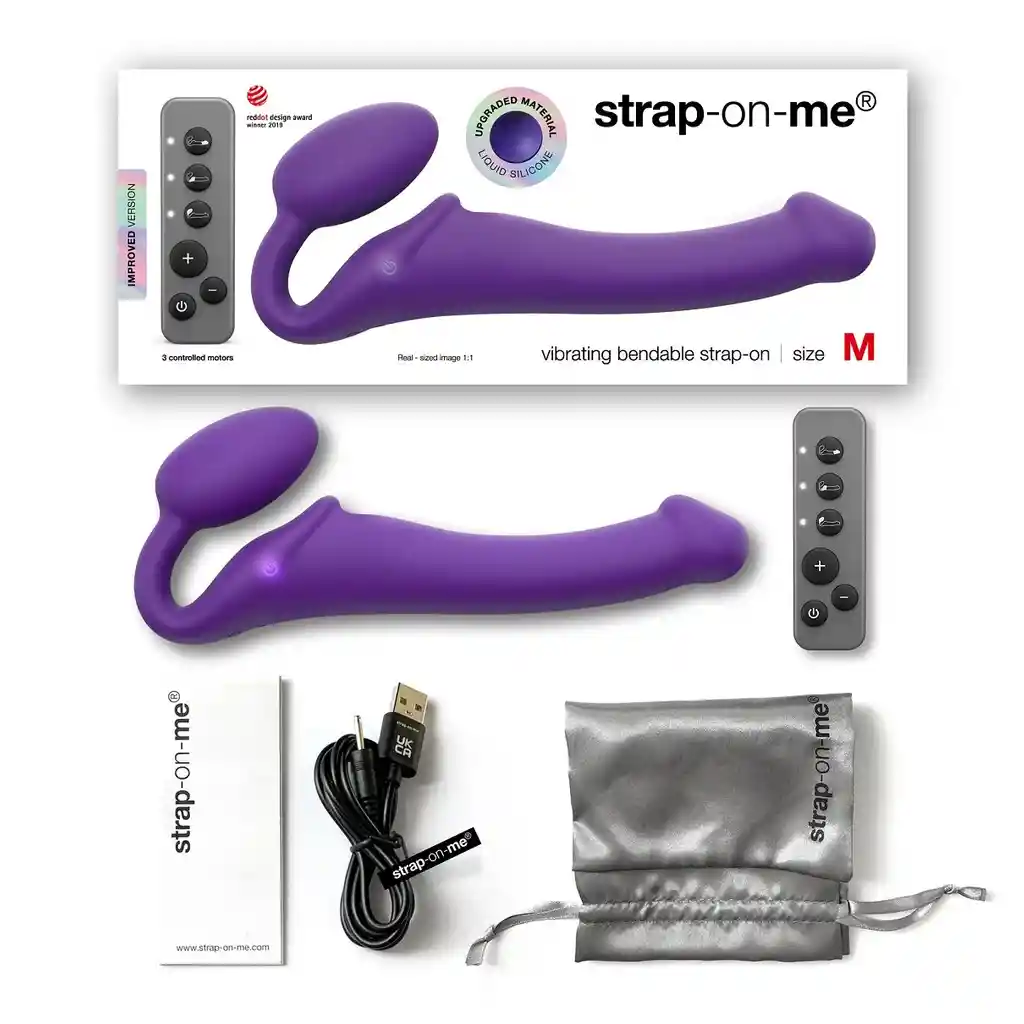 Vibrador Strapless Flexible Con 3 Motores Strap On