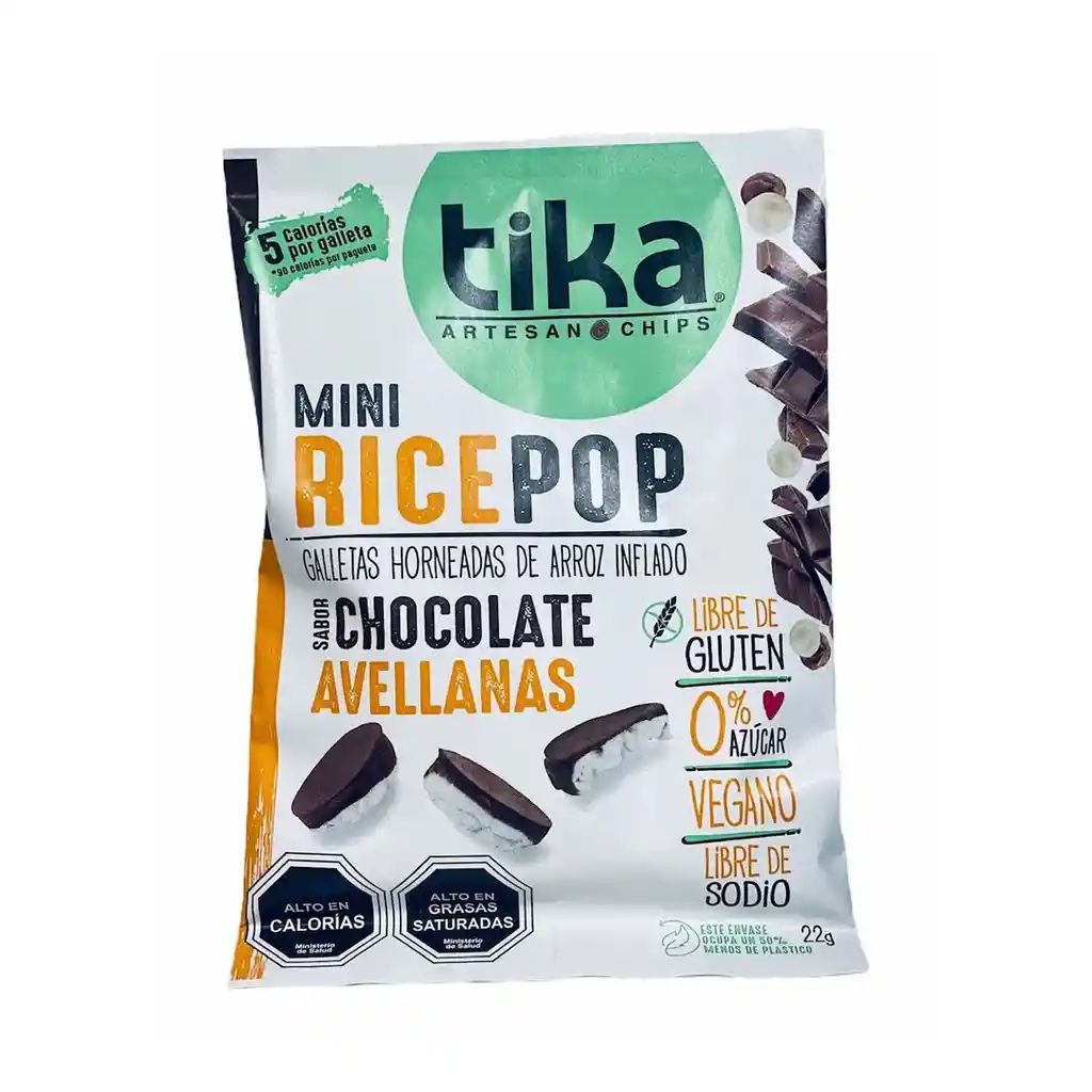 Tika, Mini Ricepop, Chocolate Avellana