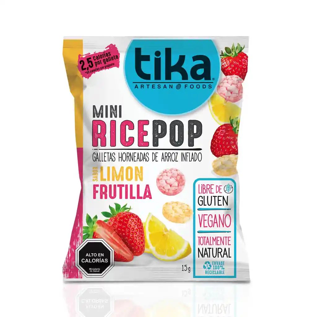 Tika, Mini Ricepop, Limón Frutilla