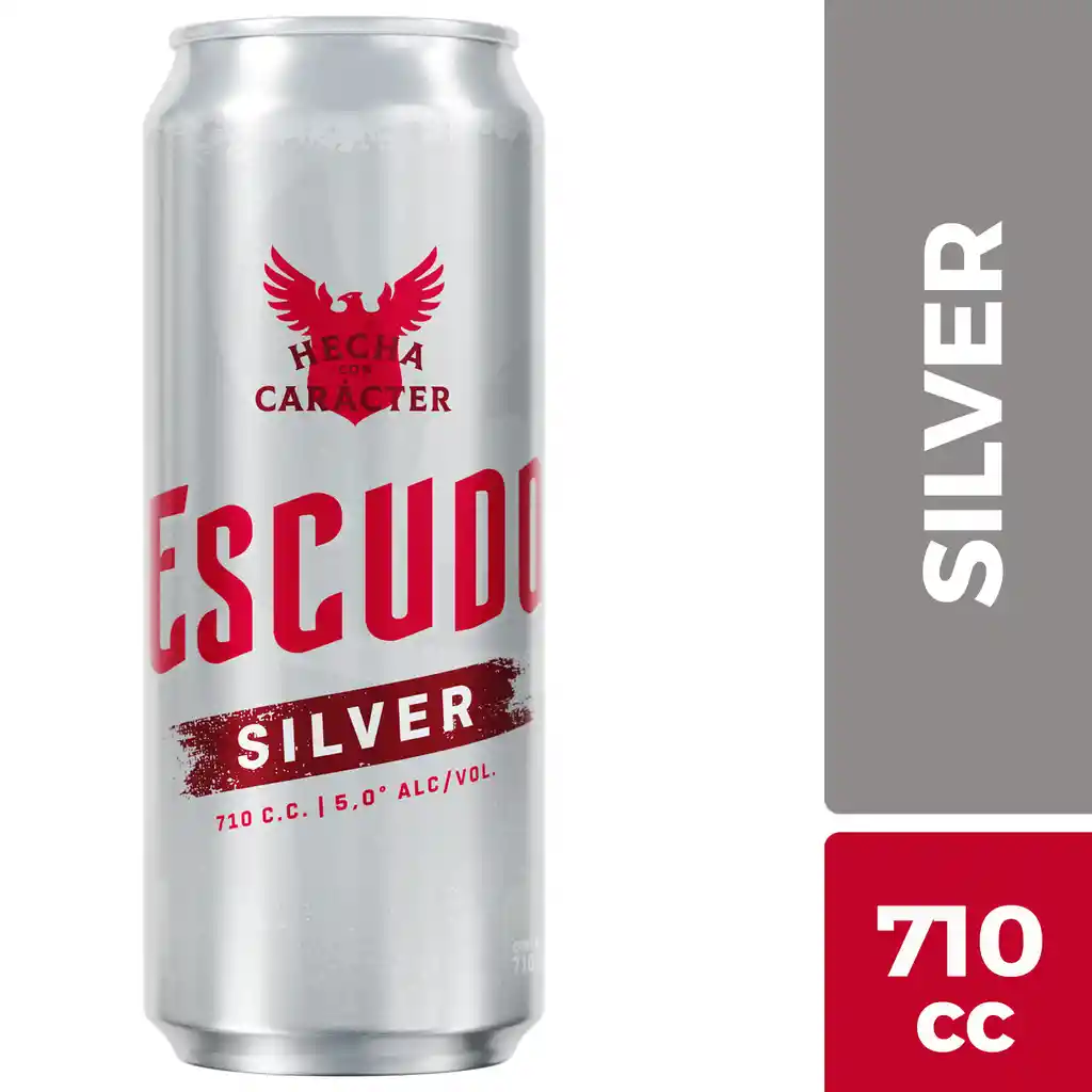 Cerveza Escudo Silver Latón 710 Cc