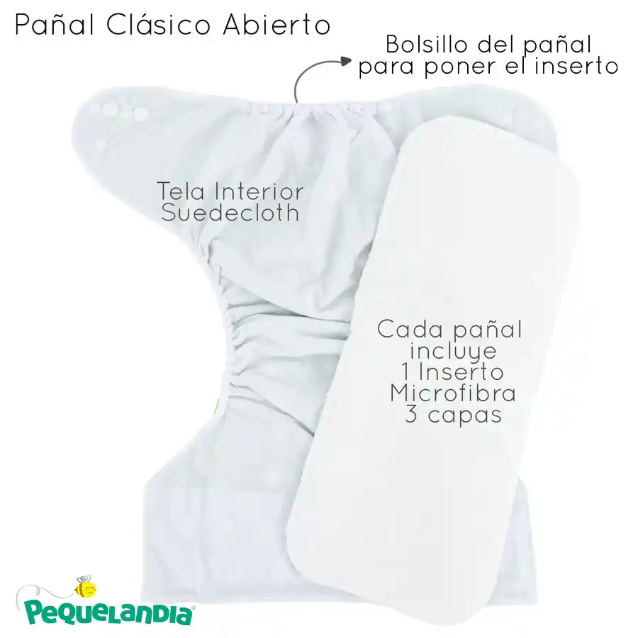 Pañal Clásico Diseño Grullas