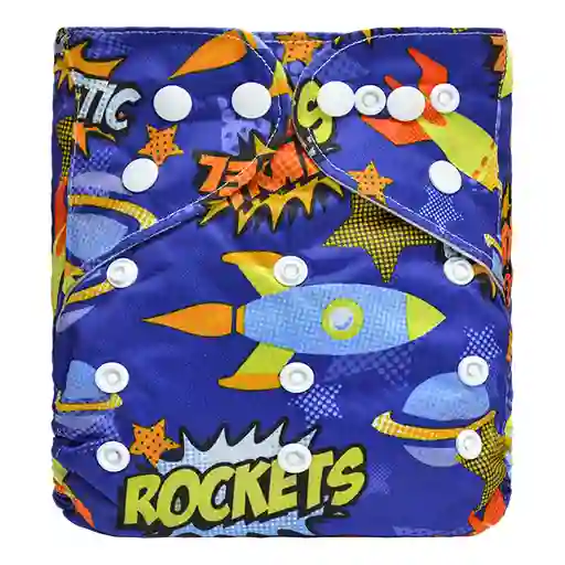 Pañal Clásico Diseño Rockets Azul