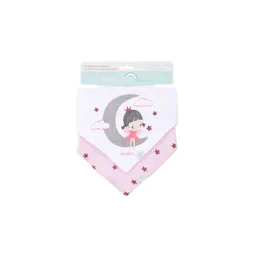 Bipack Babero Bandana Gris Luna