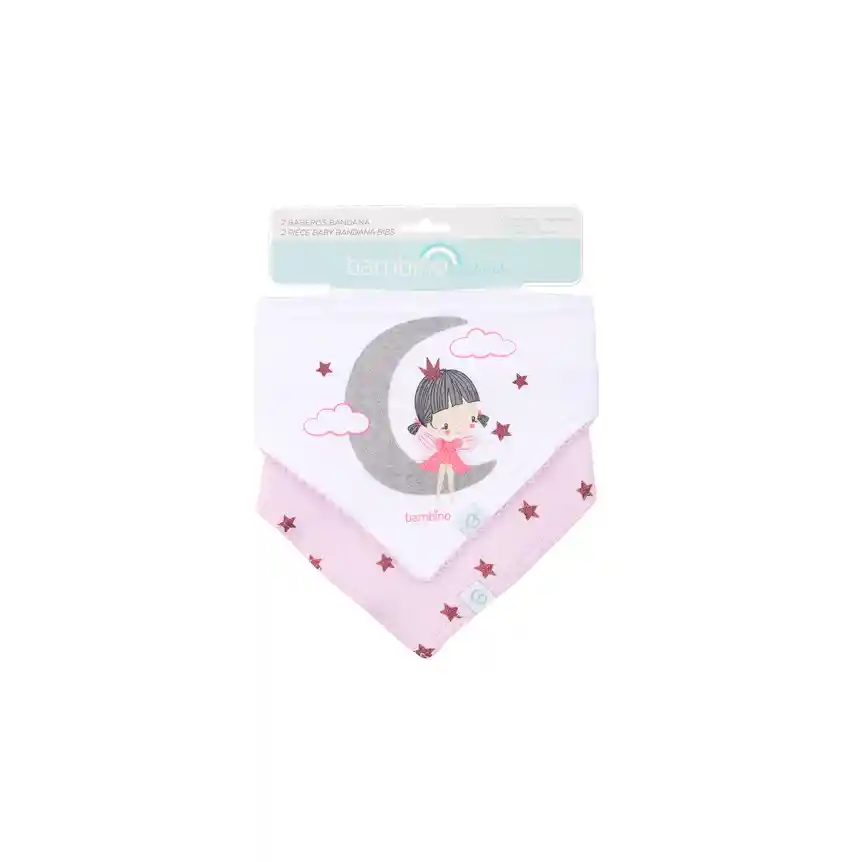 Bipack Babero Bandana Gris Luna