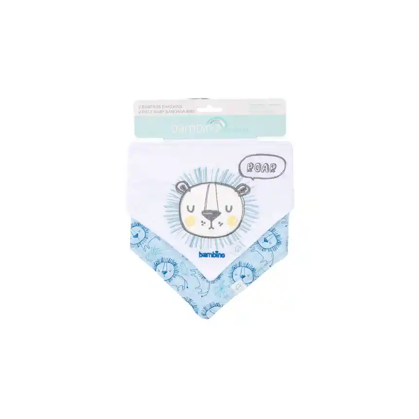 Bipack Babero Bandana Blanco León