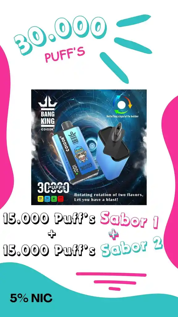 Vaper 30.000 Puff´s - Blueberry Ice + Strawberry Banana