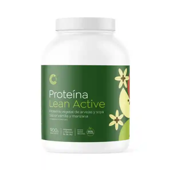 Proteina Lean Active Vainilla Manzana 900 Gr Cascara Foods - An331