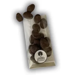 Almendros De Casablanca Almendra Orgánica Bañada En Chocolate 64% Cacao 77 Gr