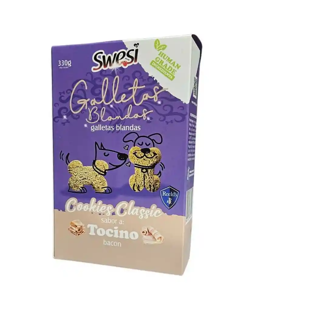 Reeld´s - Swesi Galletas Blandas Sabor A Leche Perros 330 G.