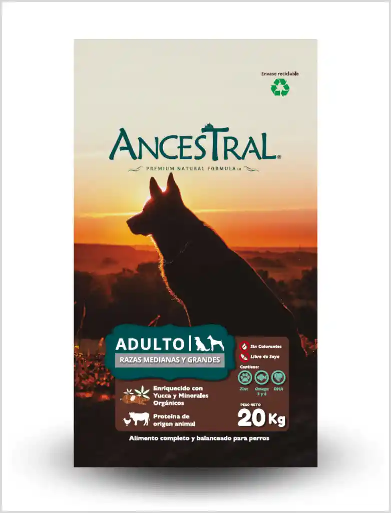 Ancestral Para Perro Adulto 20kg