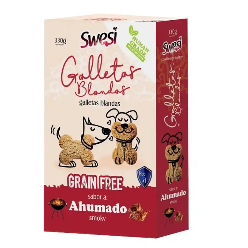 Reeld´s - Swesi Galletas Blandas Grain Free Sabor A Ahumado (smoky) Perros 330 G.