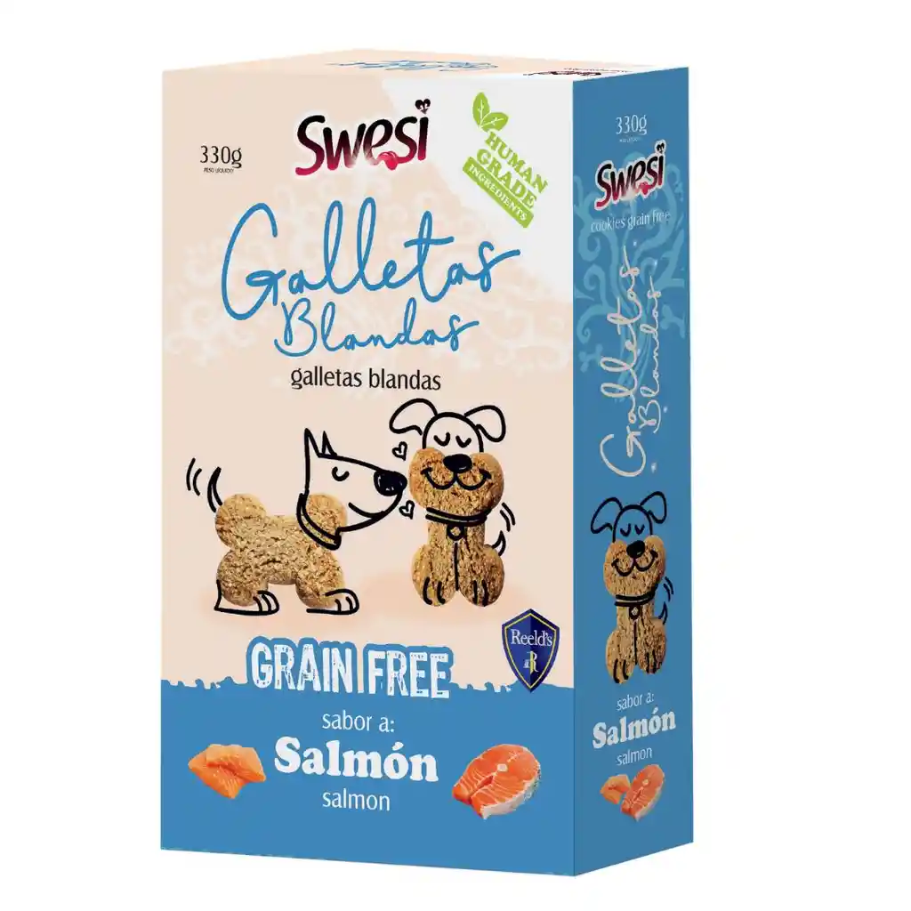 Reeld´s - Swesi Galletas Blandas Grain Free Sabor A Salmon Perros 330 G.