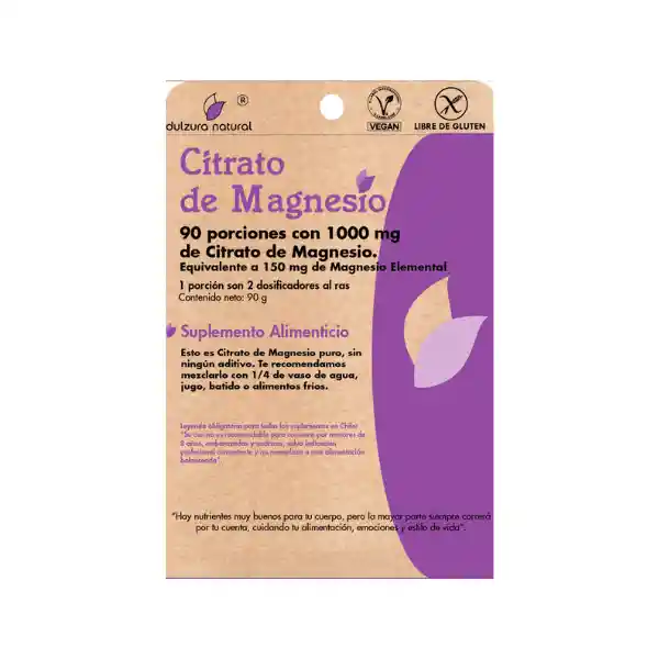 Citrato De Magnesio (90g) Dulzura Natural