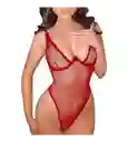 Body Red Con Lunares Transparente