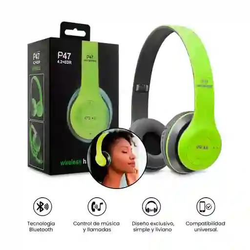 Audifono Games Inalambricos Over-ear P47