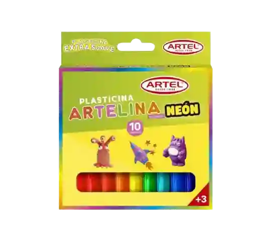 Plasticina Artelina Neon 10 Barras