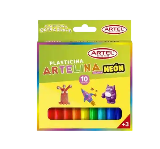 Plasticina Artelina Neon 10 Barras