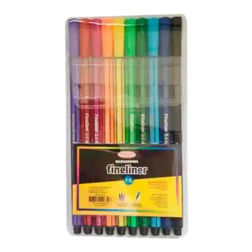 10 Fineliner Colores Surtidos Artel