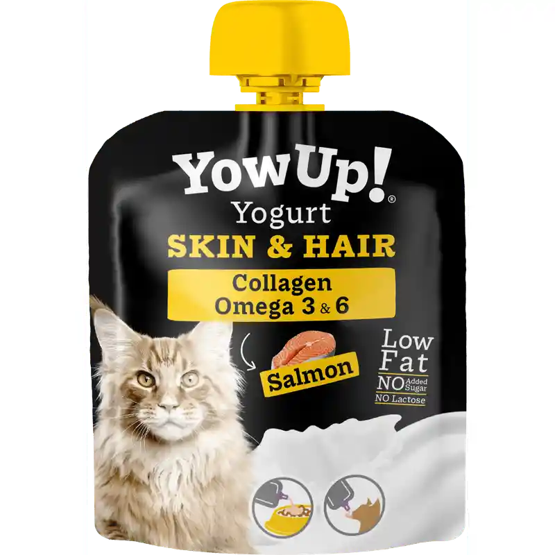 Yow Up Yogurt Natural Skin Hair Para Gatos 85g