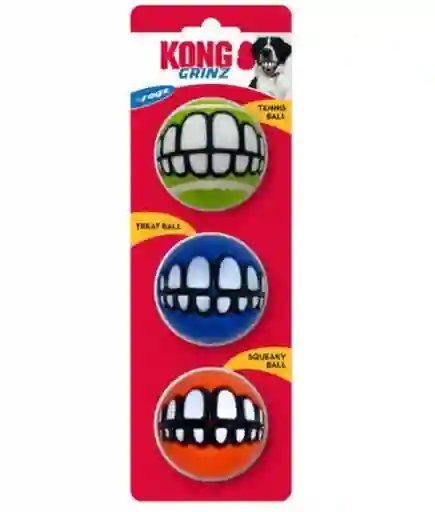 Juguete Perro Kong Grinz Ball 3x Small