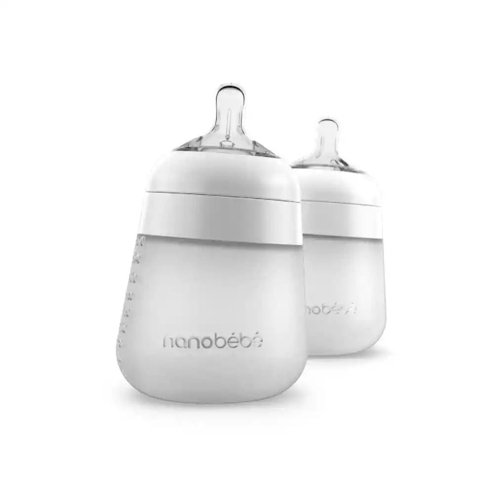 Mamadera De Silicona Flexy Nanobebe 150 Ml Pack X 2 Uns