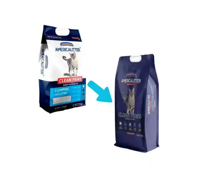 America Litter Arena Clean Paws 15kg Nueva Imagen