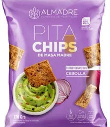 Pita Chips De Masa Madre Sabor Cebolla 170 G Marca Almadr